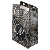 Luxury Python Snake Skin - Rich Elegant Mode Klein Cadeauzakje (Voorkant Gekanteld)