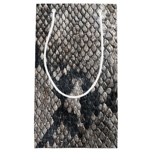 Luxury Python Snake Skin - Rich Elegant Mode Klein Cadeauzakje (Voorkant)