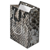 Luxury Python Snake Skin - Rich Elegant Mode Medium Cadeauzakje (Voorkant Gekanteld)