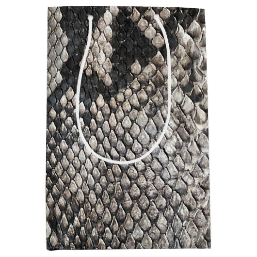Luxury Python Snake Skin - Rich Elegant Mode Medium Cadeauzakje (Voorkant)