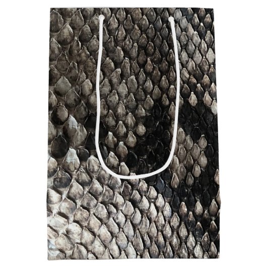 Luxury Python Snake Skin - Rich Elegant Mode Medium Cadeauzakje (Achterkant)