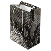 Luxury Python Snake Skin - Rich Elegant Mode Medium Cadeauzakje (Achterkant Gekanteld)