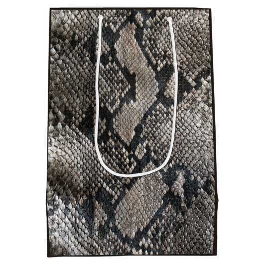 Luxury Python Snake Skin - Rich Elegant Mode Medium Cadeauzakje (Achterkant)