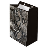 Luxury Python Snake Skin - Rich Elegant Mode Medium Cadeauzakje (Achterkant Gekanteld)
