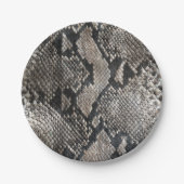 Luxury Python Snake Skin - Rich Elegant Mode Papieren Bordje (Voorkant)