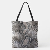 Luxury Python Snake Skin - Rich Elegant Mode Tote Bag (Achterkant)