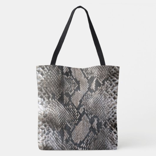 Luxury Python Snake Skin - Rich Elegant Mode Tote Bag (Achterkant)