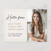 Luxury Real Estate Agent Marketing Mailer  Briefkaart (Voorkant)