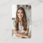 Luxury Real Estate Agent Photo Professional Visitekaartje (Voorkant)