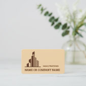 Luxury Real Estate Agent Realtor Visitekaartje (Staand voorkant)