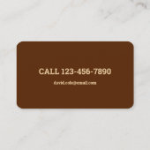 Luxury Real Estate Agent Realtor Visitekaartje (Achterkant)