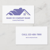 Luxury Real Estate Agent Realtor Visitekaartje (Voorkant / Achterkant)