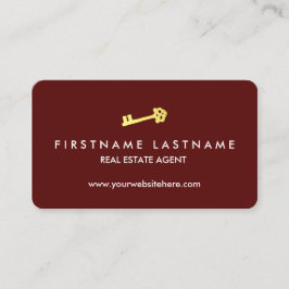 Luxury Real Estate Agent Visitekaartje