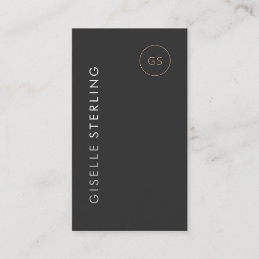 Luxury Real Estate Broker Black Gold Elegant Visitekaartje (Voorkant)