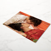 Luxury Real Golden Future Mrs & Mrs Christmas Folie Feestdagenkaart (Gedraaid)