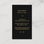 Luxury Realty Group Black Gold Visitekaartje (Achterkant)
