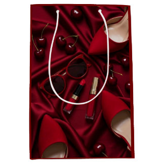 Luxury Red Fashion Gift Bag Medium Cadeauzakje