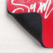 Luxury Red Glitter Ombre - Aangepast Muismat (Hoek)