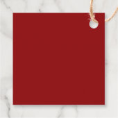 Luxury Red & Gold Glitter Ruby Jewel 60th Birthday Bedankjes Labels (Achterkant)