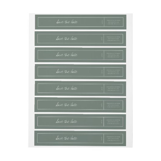 Luxury Return Address Label-Wedding, Personal (Vel)