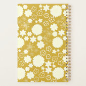 LUXURY RICH GOLD CREAM FLOWER CUSTOM MONOGRAM JAAR PLANNER (Achterkant)