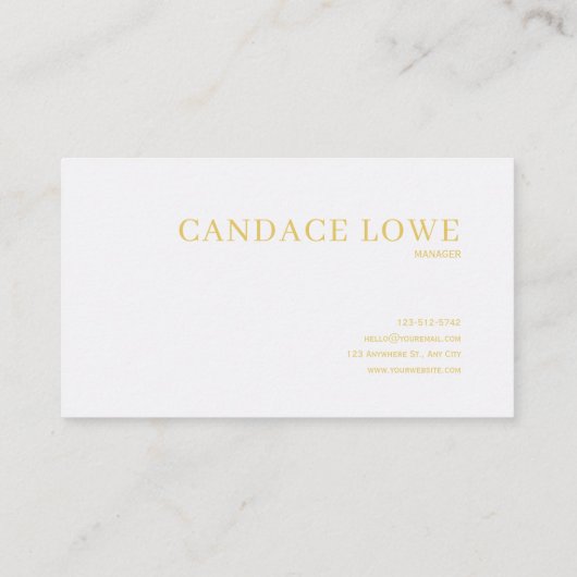 Luxury Romantic Blush Floral Peony and Gold Frame Visitekaartje (Achterkant)