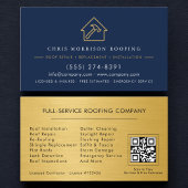 Luxury Roofing Roofer Company QR Code Visitekaartje