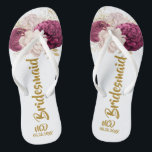 Luxury Roos Blush Pink Gold Peony Bridesmaid Favor Teenslippers<br><div class="desc">Je zult van dit stoffige roos houden...  blush roze waterverf pony bloemen met gouden bladeren. Geweldig voor je trouwfeesten!</div>