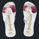 Luxury Roos Blush Pink Gold Peony Bridesmaid Favor Teenslippers<br><div class="desc">Je zult van dit stoffige roos houden...  blush roze waterverf pony bloemen met gouden bladeren. Geweldig voor je trouwfeesten!</div>