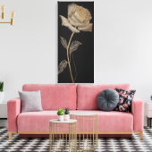 Luxury Roos Canva Canvas Afdruk (Insitu (Woonkamer))