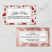 Luxury Roos Gold Cherry Blossom Visitekaartje (Voorkant / Achterkant)