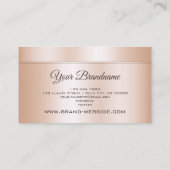 Luxury Roos Gold Effect Professional en Trendy Visitekaartje (Achterkant)