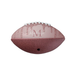 Luxury Roos Gold Glitter Drift Monogram American Football