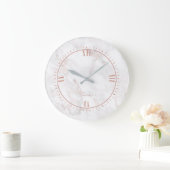 Luxury Roos-Gold Marble Stone Grote Klok (Huis)