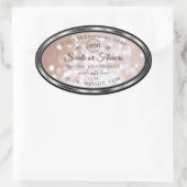 Luxury Roos Gold Shimmer Product Label Juwelen Log (Tas)