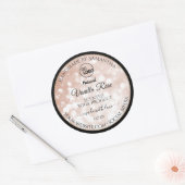 Luxury Rose Glitter Stars Product Labels Logo (Envelop)