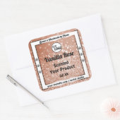 Luxury Rose Glitter Stars Product Labels Logo (Envelop)