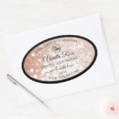 Luxury Rose Glitter Stars Product Labels Logo (Envelop)