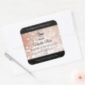 Luxury Rose Glitter Stars Product Labels Logo (Envelop)