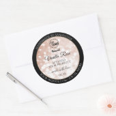 Luxury Rose Glitter Stars Product Labels Logo (Envelop)