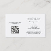 Luxury Rose Gold 3D Flower Visitekaartje (Achterkant)