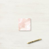 Luxury Rose Gold Ink Art Post-it Notes Block (Op bureau)