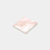 Luxury Rose Gold Ink Art Post-it Notes Block (Schuin)