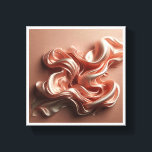 Luxury Rose Gold Silk Flow - Elegant Liquid Satin  Canvas Afdruk<br><div class="desc">A stunning abstract representation of flowing silk in a sophisticated rose gold and blush palette. Featuring graceful,  fluid folds with a soft metallic shimmer,  this piece captures the essence of high-end textile art. Ideal for creating a romantic and serene atmosphere in bedrooms,  luxury dressing rooms,  or modern minimalist interiors.</div>