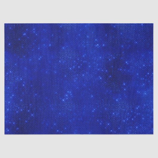 Luxury Royal Blue Folie Hanukkah Tissue Paper Tissuepapier (Voorkant)