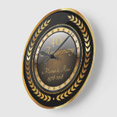 Luxury Royal Metallic Gold Wedding Jubileum Grote Klok (Hoek)