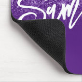 Luxury Royal Paars Glitter Ombre - Gepersonaliseer Muismat (Hoek)