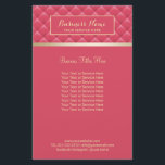 Luxury roze gewatteerde moderne goudzalonspa flyer<br><div class="desc">Luxury roze gewatteerde moderne goudzalonspa-brochures.</div>