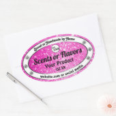 Luxury roze mousserende glitter Product Labels Log (Envelop)
