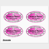 Luxury roze mousserende glitter Product Labels Log (Vel)